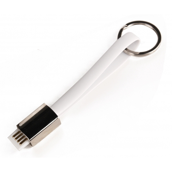 Logotrade corporate gift image of: Data transfer cable and keyring