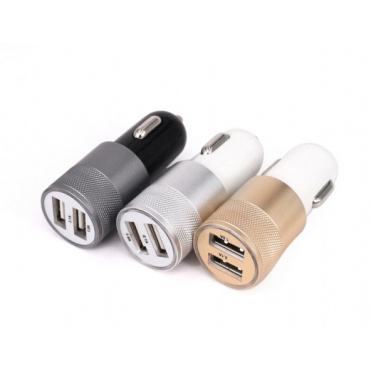 Logo trade promotional gift photo of: Metal car charger