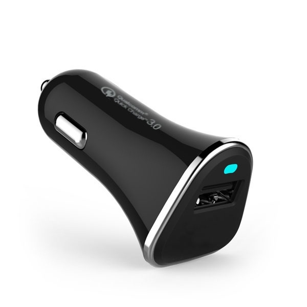 Logo trade corporate gifts image of: Car charger (Qualcomm Quick Charge 3.0)