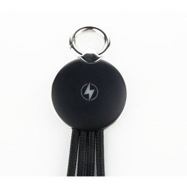 Logo trade promotional items image of: 3in1 cable with enlighted logo for engraving, RXD-368