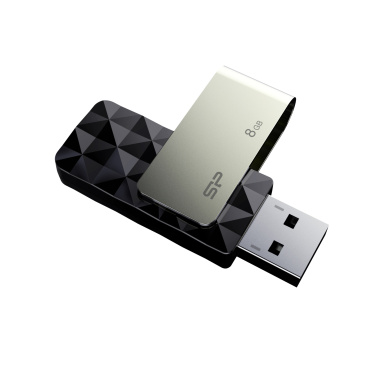 Logo trade promotional merchandise image of: Pendrive Silicon Power Blaze B30 3.1