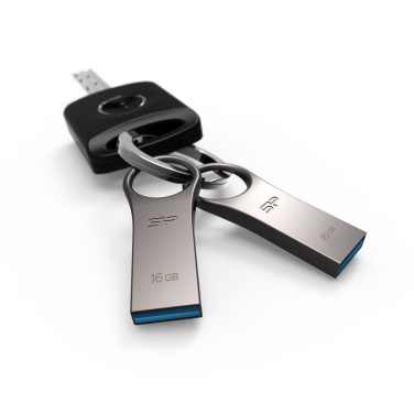 Logo trade promotional giveaway photo of: Pendrive 3.0 Silicon Power JEWEL J80 TITANIUM 16GB