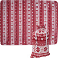 Christmassy blanket DEBRECEN, red