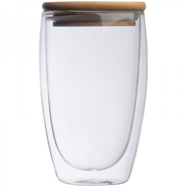 Logo trade promotional merchandise image of: Double-walled glass ZAKOPANE 500 ml