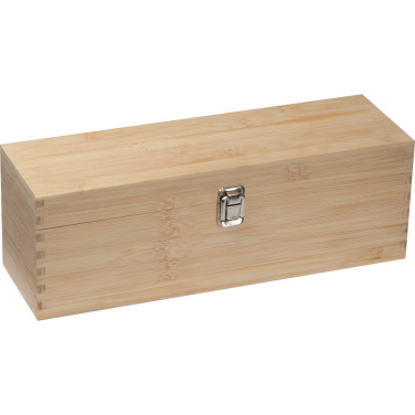 Logo trade advertising products image of: Wooden wine box SAINT-ETIENNE