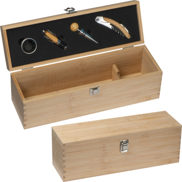 Logotrade promotional giveaways photo of: Wooden wine box SAINT-ETIENNE