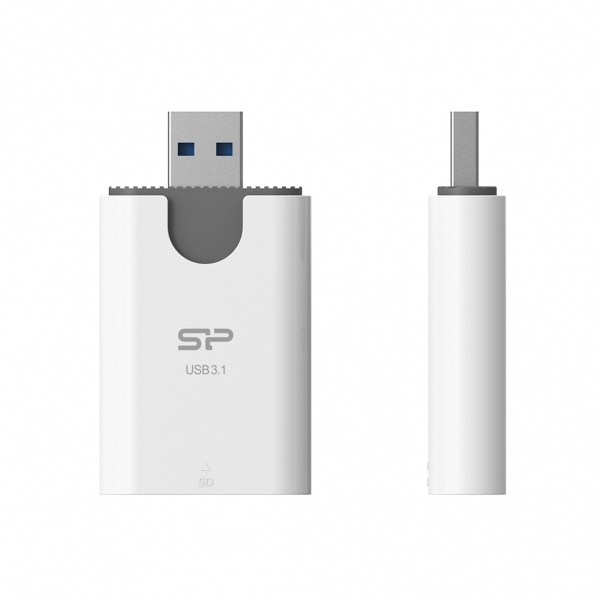 Logotrade promotional merchandise photo of: MicroSD and SD card reader Silicon Power Combo 3.1