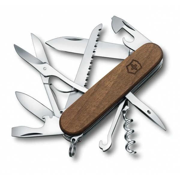 Logotrade promotional products photo of: Pocket knife Huntsman Wood Victorinox