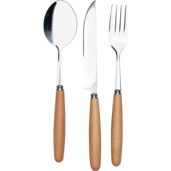 Logo trade promotional merchandise image of: Cutlery set MARRAKESH