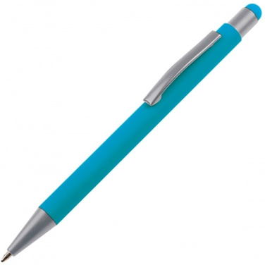 Logo trade promotional giveaways picture of: Metal ballpen touch pen soft touch SALT LAKE CITY