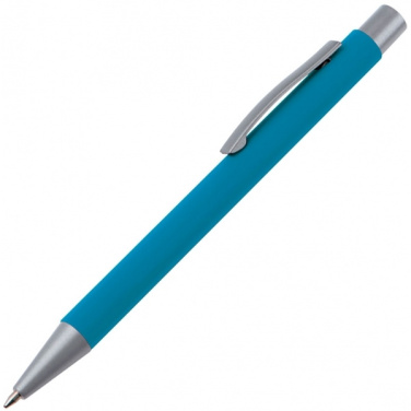 Logo trade promotional items image of: Metal ballpen soft touch ABU DHABI