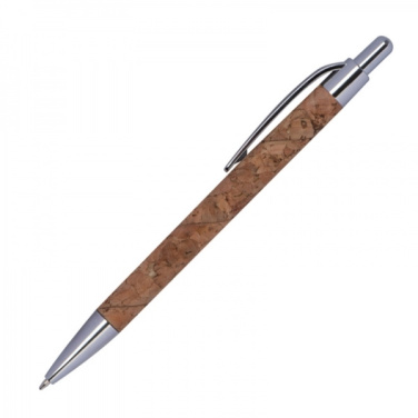 Logo trade promotional merchandise photo of: Cork pen KINGSWOOD