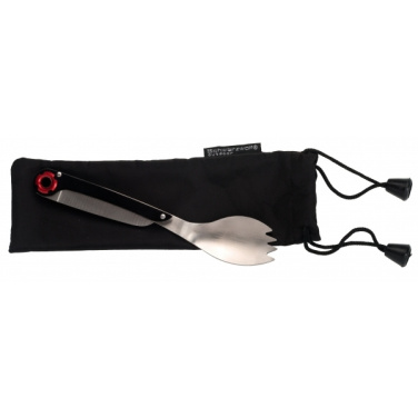 Logotrade promotional product picture of: Multifunctional spoon LATEMAR Schwarzwolf