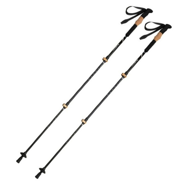 Logo trade advertising products picture of: Trekking poles DENALI Schwarzwolf