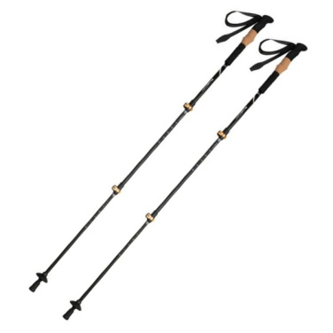 Logo trade promotional item photo of: Trekking poles DENALI Schwarzwolf