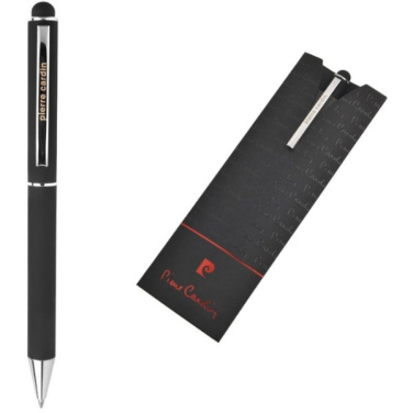 Logo trade promotional gifts picture of: Metal ballpoint pen, touch pen, soft touch CLAUDIE Pierre Cardin