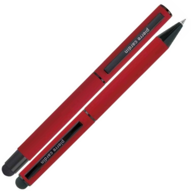 Logotrade promotional item picture of: Writing set touch pen, soft touch CELEBRATION Pierre Cardin