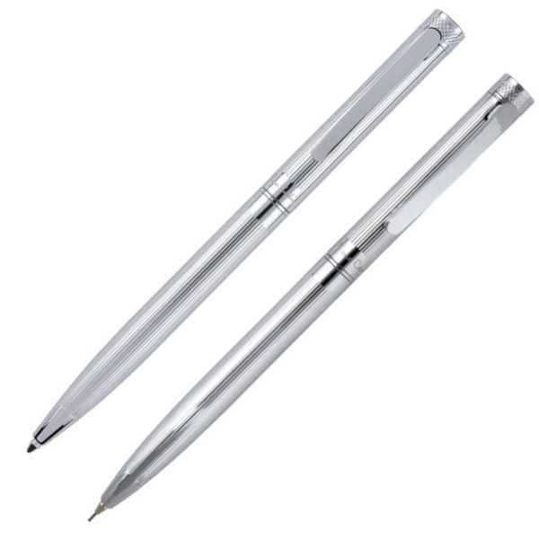 Logo trade promotional items image of: Writing set ballpoint pen & pencil RENEE Pierre Cardin