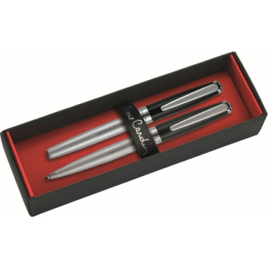 Logotrade promotional product picture of: Writing set ballpoint pen & fountain pen CHRISTOPHE Pierre Cardin