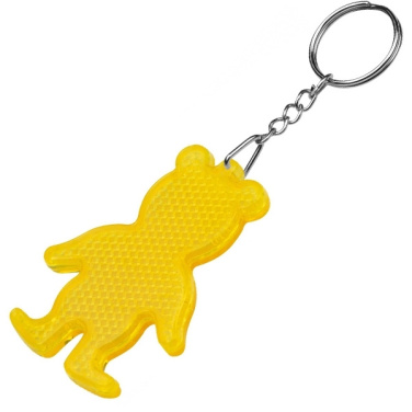 Logotrade promotional product image of: Reflective keyring BEAR