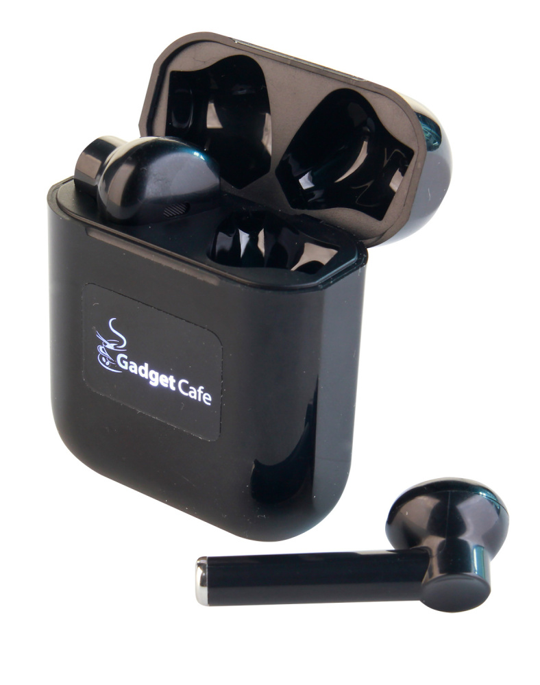 Logo trade promotional giveaways picture of: Wireless earbuds with light up logo