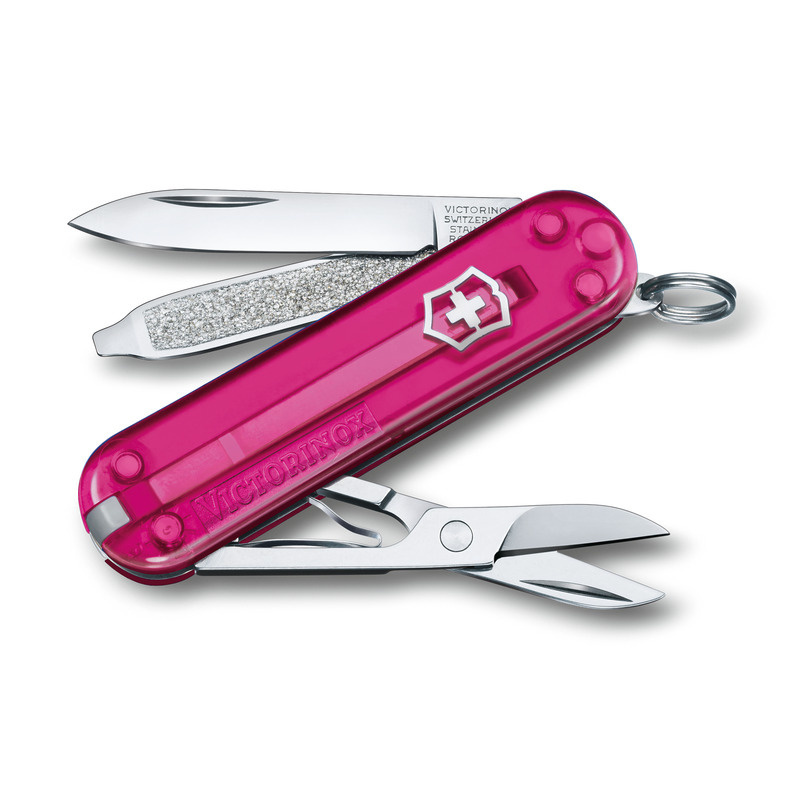 Logotrade advertising products photo of: Pocket knife Classic SD transparent Victorinox