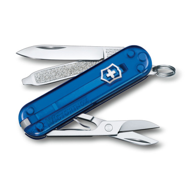 Logo trade business gifts image of: Pocket knife Classic SD transparent Victorinox