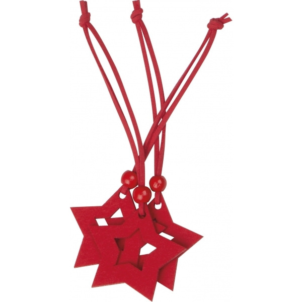 Logo trade promotional gifts image of: Star pendant set ESSEN