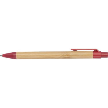 Logo trade promotional gifts image of: Wheatstraw and bamboo ballpen HALLE