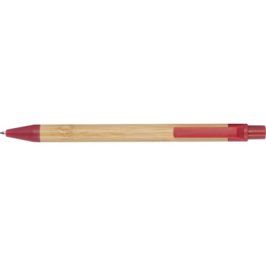 Logo trade promotional merchandise image of: Wheatstraw and bamboo ballpen HALLE