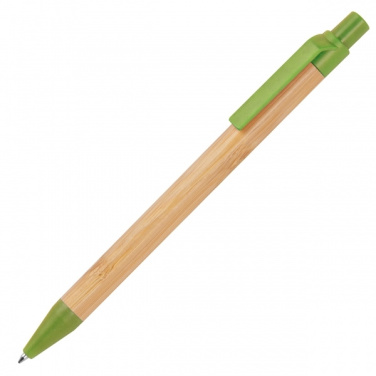 Logo trade promotional product photo of: Wheatstraw and bamboo ballpen HALLE