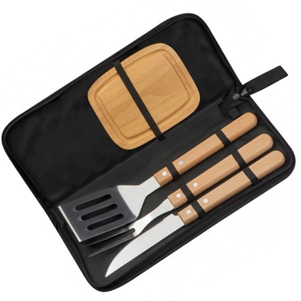 Logo trade promotional gift photo of: Barbecue set BELFAST