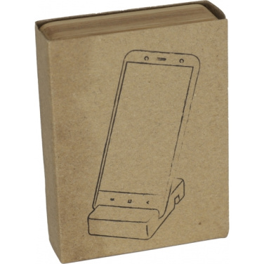 Logo trade promotional gifts image of: Bamboo smartphone holder SAN SEBASTIAN