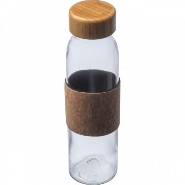 Logo trade promotional items picture of: Glass bottle SKOPJE 500 ml