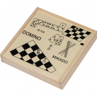 Logo trade corporate gifts image of: Wooden game collection RIGA