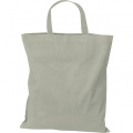 Cotton bag with short handles BREGENZ, grey