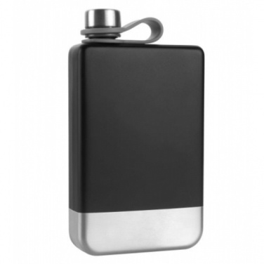 Logo trade promotional gifts picture of: Hip flask HALTI Schwarzwolf