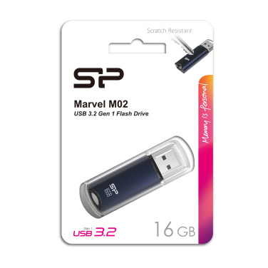 Logo trade corporate gifts image of: Pendrive Silicon Power Marvel - M02 3.2 16GB