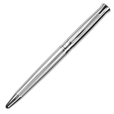 Logo trade business gifts image of: Metal roller pen ROI