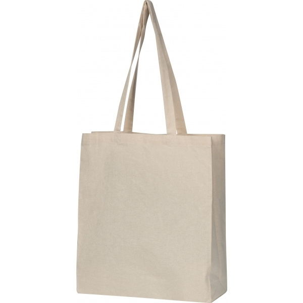 Logotrade promotional merchandise image of: Organic cotton bag with bottom fold INNSBRUCK