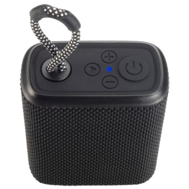 Logotrade promotional product picture of: Waterproof bluetooth speaker HARDEOL Schwarzwolf