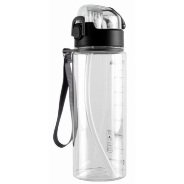 Logo trade promotional merchandise picture of: Drinking bottle SEYHAN 900 ml Schwarzwolf