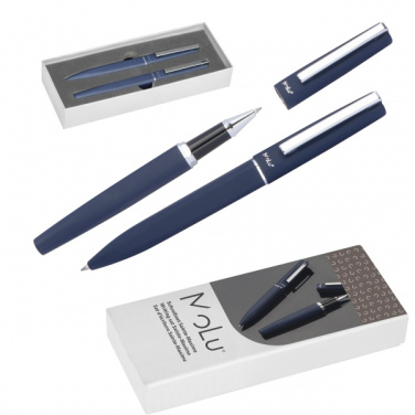 Logo trade corporate gift photo of: Writing set soft touch SAINTE MAXIME MoLu