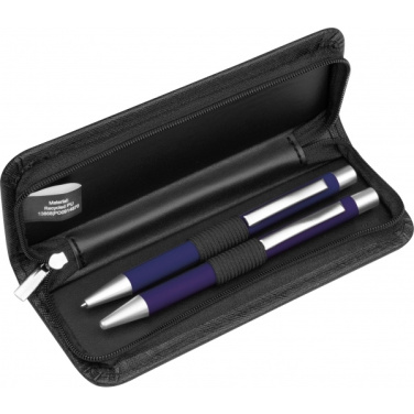 Logo trade corporate gifts image of: Writing set soft touch Uppsala