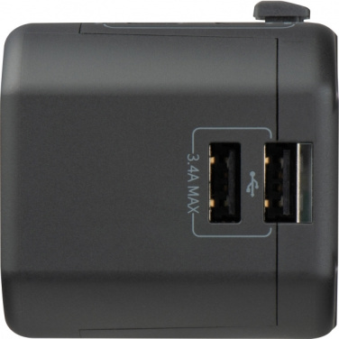 Logo trade corporate gift photo of: Travel Adapter Maracena