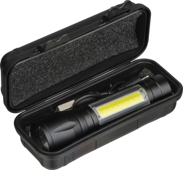 Logo trade promotional items image of: Rechargeable flashlight Tokyo