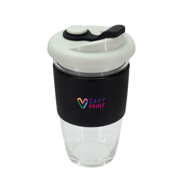 Logotrade promotional merchandise picture of: Glass coffee cup 424 ml