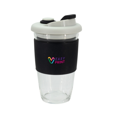 Logotrade promotional item picture of: Glass coffee cup 424 ml