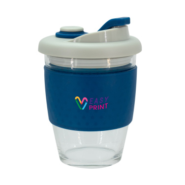 Logo trade promotional giveaways picture of: Glass coffee cup 340 ml