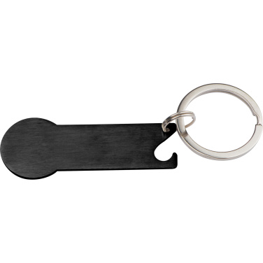 Logotrade promotional merchandise picture of: Keyring with shopping cart chip STICKIT